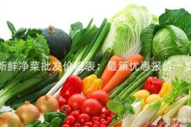 新鲜净菜批发价格表：最新优惠报价一览